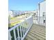 View from the deck showing a street of new homes at 2137 Barrowcliffe Dr # 49, Concord, NC 28027