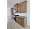 Modern kitchen with stainless steel appliances, granite countertops and subway tile backsplash at 2137 Barrowcliffe Dr # 49, Concord, NC 28027