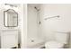 Updated bathroom featuring a shower, new fixtures, and vanity with marble countertop at 2488 Catawba Church Rd, Rock Hill, SC 29730