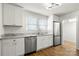 Newly remodeled kitchen boasts stainless steel appliances, granite counters, and white cabinetry at 2488 Catawba Church Rd, Rock Hill, SC 29730