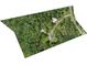 An aerial view shows a private property with a house, outbuildings, and surrounding lush greenery near the road at 265 River Run Rd, Statesville, NC 28625
