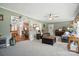 Spacious living room showcasing an open layout with seamless flow to the kitchen at 29636 Lakeside Dr, Albemarle, NC 28001
