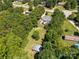 Expansive backyard with mature trees, pool, and outbuilding, offering a private retreat at 4030 Orion Rd, York, SC 29745