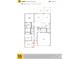Detailed floor plan with three bedrooms, two bathrooms, kitchen, Gathering, and two car garage at 4461 Family Trail Dr, Indian Land, SC 29707