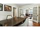 Cozy dining room with seating for four and a view into the living room at 450 1St Se St, Hickory, NC 28602