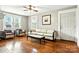 Bright living room with hardwood floors, fireplace, and ample natural light at 450 1St Se St, Hickory, NC 28602