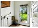 Mud room with a view to the back yard at 450 1St Se St, Hickory, NC 28602