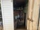 Exterior storage shed containing lawn equipment and gardening supplies at 508 E Rice St, Landis, NC 28088