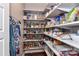 Walk-in pantry with fully stocked shelves and storage at 5129 Devonshire Rd, Denver, NC 28037