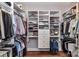 Well-organized walk-in closet with custom shelving providing ample storage for clothing and accessories at 5129 Devonshire Rd, Denver, NC 28037