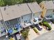 Aerial view of multiple homes with back decks, parking spaces, and well-maintained landscaping at 570 Sixth Baxter Xing # 16, Fort Mill, SC 29708