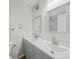 Bright bathroom with double sinks, contemporary mirrors, and modern fixtures at 821 1St St, Kings Mountain, NC 28086