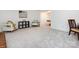 Spacious living room with seating and a pool table view from doorway at 101 Treeline Dr, Belmont, NC 28012