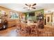 Inviting dining room with wooden table and chairs, perfect for Gathering meals and entertaining guests at 1104 Pump Station Rd, Kannapolis, NC 28081