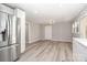 Open-concept kitchen with stainless steel appliances and eat-in area at 1138 Laurel St, Salisbury, NC 28144