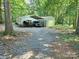 Gravel driveway and carport provide ample parking space, complemented by a utility shed at 16711 Indian Mound Rd, Albemarle, NC 28001