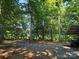 Wide gravel driveway surrounded by trees, leading to the house and carport at 16711 Indian Mound Rd, Albemarle, NC 28001