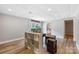 Finished basement features neutral paint and recessed lighting at 205 Honey Moss Ln, Salisbury, NC 28146