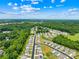 An aerial view of a meticulously planned neighborhood surrounded by lush greenery at 2512 Andes Dr, Statesville, NC 28625