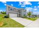 Attractive two-story home featuring a well-maintained lawn, attached garage, and welcoming front entrance at 2512 Andes Dr, Statesville, NC 28625