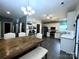 Spacious kitchen with stainless appliances, granite countertops, eat in breakfast table and modern lighting at 4205 Springhaven Dr, Charlotte, NC 28269