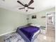 This bedroom features a ceiling fan and a light colored floor at 4615 Lockhart Rd, Sharon, SC 29742