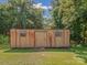 Outbuilding in the backyard on a sunny day at 4615 Lockhart Rd, Sharon, SC 29742