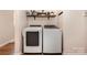 Bright laundry room with updated washer and dryer at 4919 Rehobeth Rd, Waxhaw, NC 28173