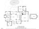 Detailed floor plan showcasing the layout of the home's main level at 107 Creekwood Dr, Dallas, NC 28034