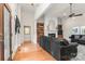 Elegant living room with tall ceilings, hardwood floors, and ample natural light at 107 Creekwood Dr, Dallas, NC 28034