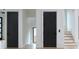 Bright hallway with hardwood floors, leading to staircase and other rooms at 1511 Waverly Ave, Charlotte, NC 28203