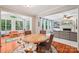 Breakfast nook leading into a living room at 15620 Glen Miro Dr, Huntersville, NC 28078