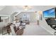 Comfortable living room with vaulted ceiling and large-screen television at 15620 Glen Miro Dr, Huntersville, NC 28078