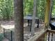 Backyard gazebo provides a perfect outdoor retreat, surrounded by mature trees and privacy at 1713 Arbor Way, Albemarle, NC 28001