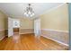 Charming dining room showing hardwood floors and doorway access into other rooms at 229 Campsite Rd, Rock Hill, SC 29732