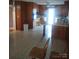 Kitchen with wood cabinets, unique flooring and breakfast bar area at 2815 Highland Dr, Lincolnton, NC 28092