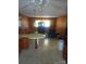Spacious kitchen featuring wood cabinets, unique flooring and breakfast bar area at 2815 Highland Dr, Lincolnton, NC 28092
