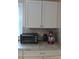 Kitchen counter with neutral backsplash, white cabinets, and small appliances at 4143 E Maiden Rd, Maiden, NC 28650