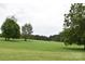Expansive green field with scattered mature trees, ideal for recreation or potential development at 4143 E Maiden Rd, Maiden, NC 28650