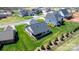 Expansive aerial view of the neighborhood highlighting lush landscaping, well-maintained homes, and community at 4210 Holly Ne Cir, Conover, NC 28613