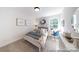 Bedroom features a comfortable bed, desk area, and a bright window view at 622 Station St # 48, Clover, SC 29710