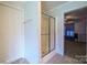 En-suite bathroom featuring a glass-enclosed shower at 6785 Knotty Wood Ln, Vale, NC 28168