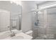 Modern bathroom featuring a glass shower with stylish tile and a sleek vanity at 6907 Hunts Mesa Dr, Fort Mill, SC 29707
