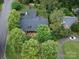 Aerial shot of a beautiful house with mature landscaping and a dark roof at 112 8Th Nw Ave, Hickory, NC 28601