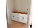 Bathroom with white cabinets and modern hardware, awaiting your personal design touches at 3500 14Th Sw Ave, Hickory, NC 28602