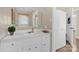 Bright bathroom with a vanity, ample storage, a large mirror, and modern fixtures at 4121 Dover St, Claremont, NC 28610