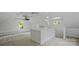 Bright, airy bonus room with carpet, windows, built-in bench, and a half-wall overlooking the space at 5511 Milhaven Ln, Charlotte, NC 28269