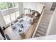 Bright living room with high ceilings, comfortable seating and lots of natural light at 7623 Rathburn Ln, Charlotte, NC 28277