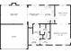 Detailed floor plan showcasing the layout of the home's first floor at 8510 Glade Ct, Huntersville, NC 28078