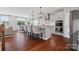 Spacious kitchen with stainless steel appliances, large island, and modern lighting at 958 Skywater Dr, Fort Mill, SC 29715